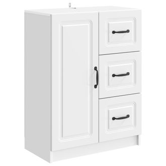 vidaXL Aparador Brillante 66 X 34,5 X 87 Cm Madera De Ingenier&iacute;a Vidaxl