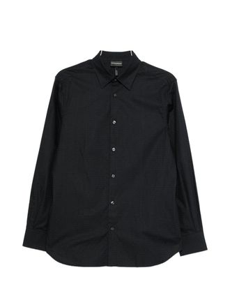 Emporio Armani Mens Logo Cotton Shirt