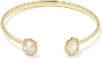 Kendra Scott Daphne Frame Stone Cuff Bracelet in Gold Ivory Mother Of Pearl at Nordstrom