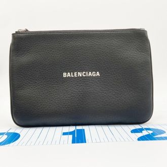 Balenciaga Black Leather Pouch (Pre-Owned)