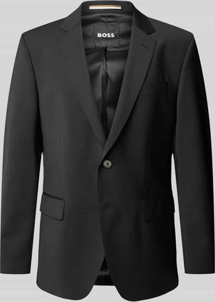 HUGO BOSS Slim Fit 2-Knopf-Sakko mit Kissing Buttons Modell Huge in Black, Größe 25