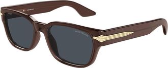 Montblanc MB0479S 003 Mens Sunglasses Brown Size 55