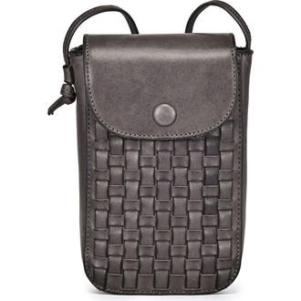 OLD TREND Lantana Genuine Leather Structured Everyday Crossbody in Grey at Nordstrom