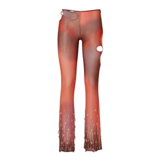 GCDS Gcds, Broeken, Dames, Veelkleurig, M, Polyester, Sita Broek