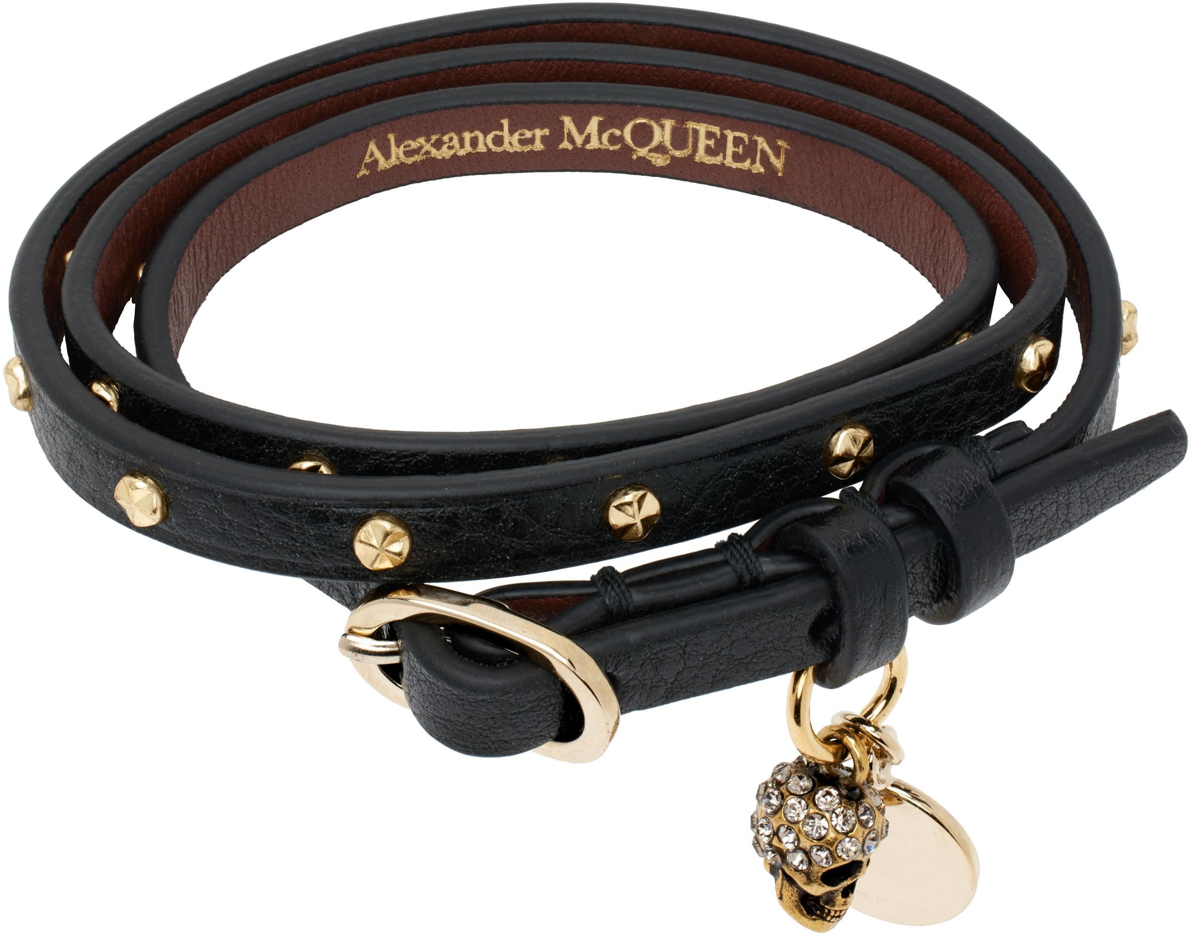 Women's Alexander McQueen Leather Bracelets − Sale: up to