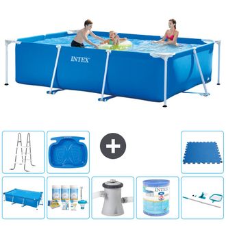 Intex Piscina Con Estructura Rectangular - 300x200x75 Cm - 7-piezas S40219