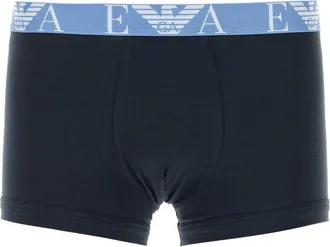 Emporio Armani Dark Blue Stretch Cotton Boxer Set