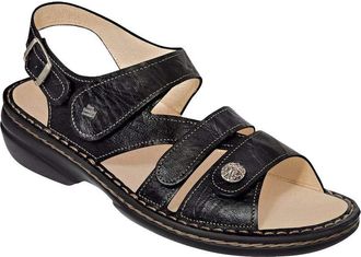 Finn Comfort Gomera, Womens Wedge Heel Ankle Strap Sandals, Black - black, 9 UK (42 EU)