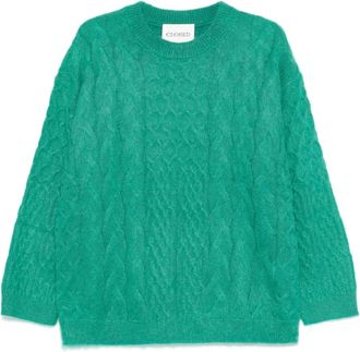 Closed Maglione con lavorazione intrecciata - Verde