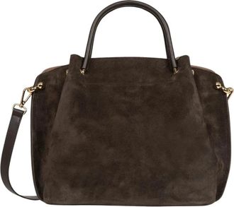 Lancaster Su&egrave;de Louisa Handtas - Dames - Tassen - Bruin - Maat: ONE Size Su&egrave;de