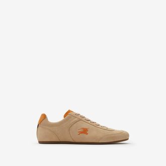 Burberry Suede Knight Runner Sneakers
