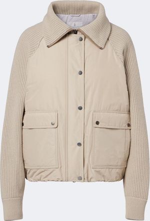 Brunello Cucinelli Wool, cashmere, and silk down jacket