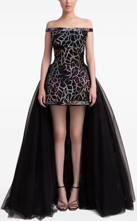 Gemy Maalouf Abito con spalle scoperte - Nero