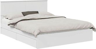 vidaXL Cama Con Almacenamiento 150 X 200 Cm Madera De Ingenier&iacute;a Vidaxl