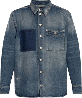 Misbhv Camicia denim con applicazione - Blu