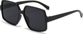 Generic Outdoor Men Vacation Sunglasses Commuter Women Driving Sun Glasses(Black)