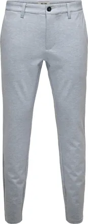 Only & Sons Chinos ONLY & SONS ONSMARK SLIM DITSY 020934 PANT NOOS, Herren, Gr. 28, L&auml;nge 32, blau fog detail:lgm, Web, Obermaterial: 64% Viskose, 31% Polyester, 