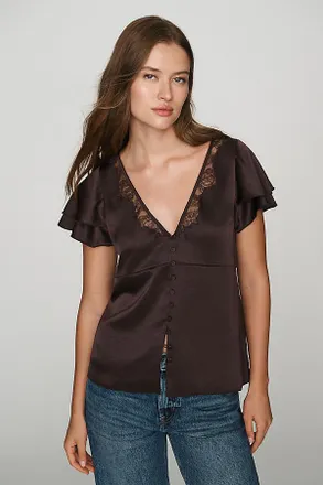 Citizens Of Humanity Flutter-Sleeve Top