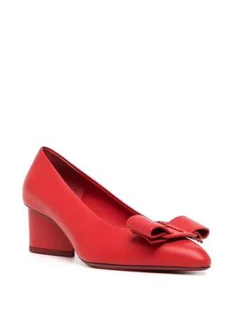 Ferragamo Signature Vara Bow Pump - Red