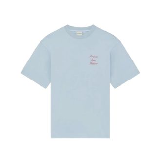 Dr&ocirc;le de Monsieur T-Shirts, male, Blue, Size: XL Not From Paris Madame Calligraphy T-Shirt