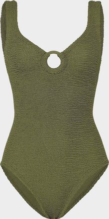 Hunza G Celine Tonal Hoop One-Piece Swimsuit