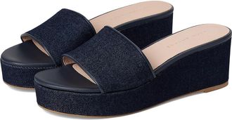 Jack Rogers Bay Mid-Wedge Womens Wedge Shoes Indigo : 7.5 M, Textile