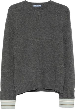 Prada Wool And Cashmere Crew-neck Sweater