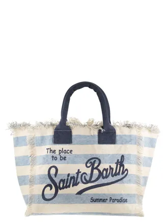 MC2 Saint Barth Vanity Canvas-Tasche mit Streifenmuster