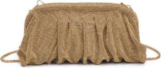 Urban Expression Womens Irina Crystal Rhinestone Evening Bag In Gold