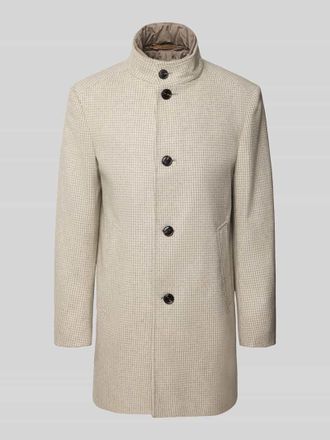 Joop Kurzmantel aus Woll-Mix mit Stehkragen Modell Maico in Beige, Gr&ouml;&szlig;e 48