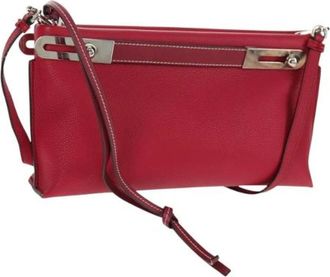 Loewe Pre-owned Cross Body Bags, female, Red, Size: ONE SIZE Pre-owned Leather Shoulder Bag