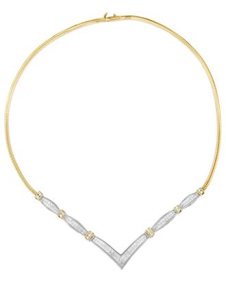House of Brilliance Haus Of Brilliance 14K 3.00 Ct. Tw. Diamond Statement Necklace