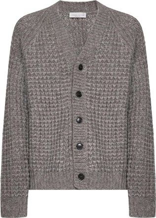 Roberto Collina Truien & Vesten, Heren, Bruin, 2Xl, Cardigan ML Punto Militare