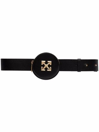 Off-white Arrows-motif purse belt - women - Leather/Leather - One Size - Black