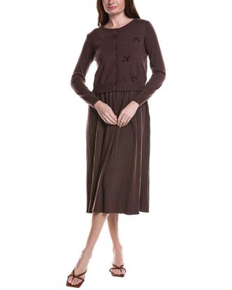 Anna Kay & Co. Anna Kay 2Pc Knit Susanna Cardigan & Dress Set