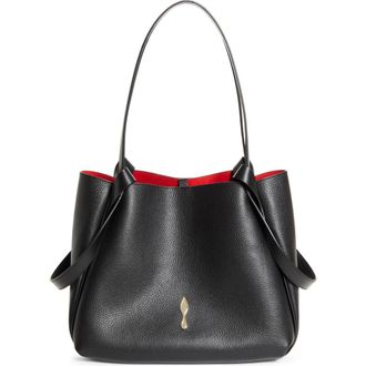 Christian Louboutin Small Bettina Leather Tote in Bk01 Black at Nordstrom