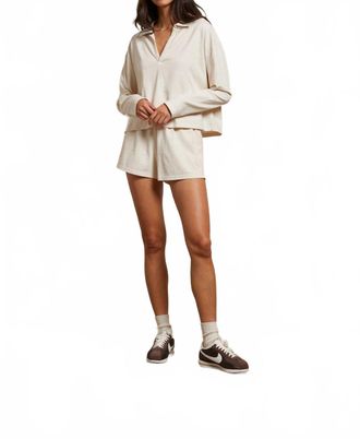 perfectwhitetee Liz Jersey Short In Sugar