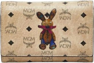 MCM Pre-owned Wallets, female, Beige, Size: ONE SIZE Pre-owned Leather Wallet