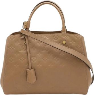 Louis Vuitton Pre-owned Handbag - Dames - Vintage Handtas - Bruin - ONE Size - Leer - Vintage