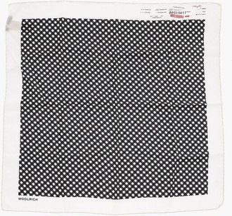 Woolrich Silk Checked Scarf size One Size