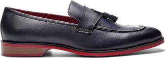 Carlos By Carlos Santana Encore Tassel Loafer in Navy Blue Leather at Nordstrom, Size 11.5