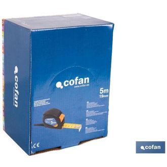 cofan Expositor De Flex&oacute;metros Antideslizantes 19 Mm X 5 M 12 Uds