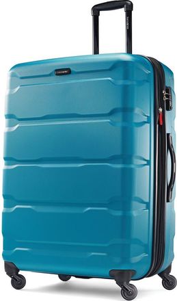 Samsonite Omni PC Checked-Large 28-Inch Hardside Expandable Luggage with Spinner Wheels in Caribbean Blue at Nordstrom