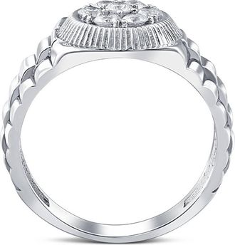 Pompeii3 Mens 3/4 Ct T. W. Diamond Ring 14k White Gold Lab Grown