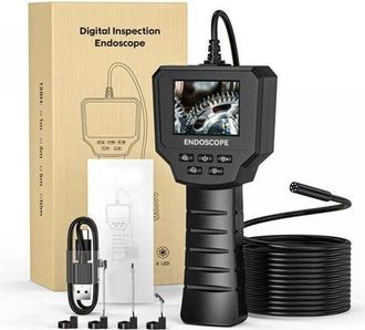 OEM C&aacute;mara De Inspecci&oacute;n Endosc&oacute;pica Industrial De 2,4 Pulgadas, Hd 1440p, 2,0 Mp, Con 6 Led Ajustables, C&aacute;mara Digital Impermeable Ip67 De 8 Mm, Cable Se