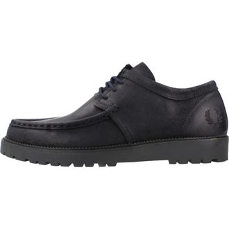 Fred Perry Laced Schoenen - Heren - Veterschoenen - Zwart - 45 EU - Schoenen