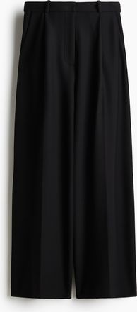H&M Jerseyhose mit Bügelfalten - Schwarz