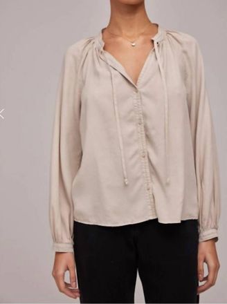 Bella Dahl Raglan Button Down Full Sleeve In High Desert