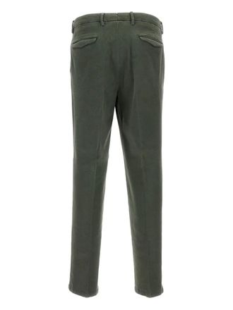 BRIGLIA 1949 pleated trousers - men - Elastane/Cotton - 56 - Green