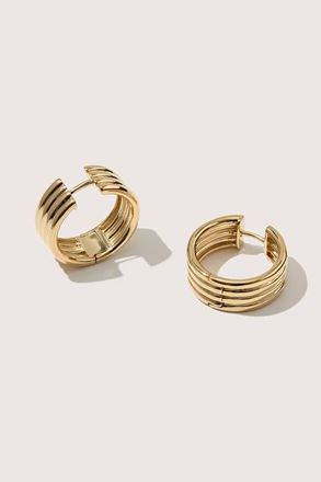 Otiumberg 14kt Gold Vermeil Stratis Hoop Earrings in Yellow Toned Gold at Nordstrom